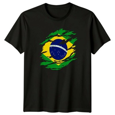 Ordem E Progresso Brasilien Flagge Länder Herren T-Shirt Damen Grafik Tee