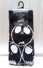 HALLOWEEN Jack Skellington CREW SOCKS! '18 NIGHTMARE BEFORE CHRISTMAS Size 10-13