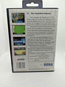 Sega Master System Ys: The Vanished Omens (Sega, 1988) *CASE AND GAME ONLY*
