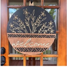 Beautifully Crafted 3D Welcome Sign - Rustic Decor for Indoor  Outdoor Use