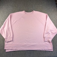 Aerie Sweatshirt Womens XXL Pink Raglan Sleev...