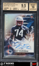 POP 1: Trey Flowers BGS 9.5 w 10 AU: 2015 Topps Platinum Rookie Autograph Gisto