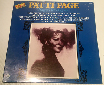 PATTI PAGE Sings Her Hits Vol I Vinyl LP 1980 Exact Production EX-230 NEW SEALED