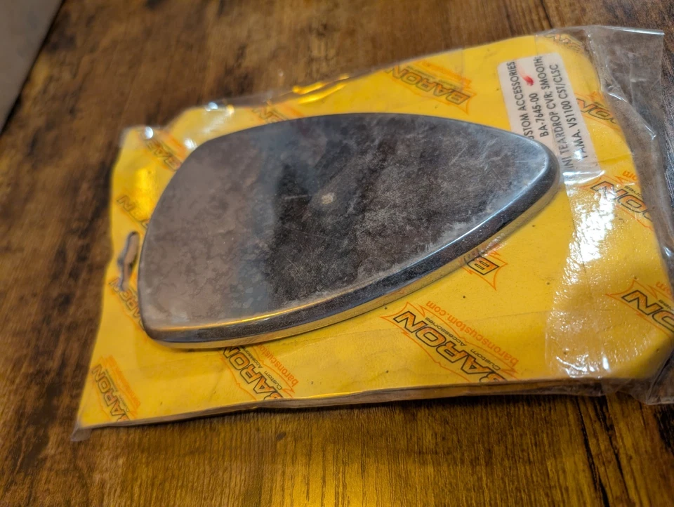 Mini cubierta de lágrima Baron cromada para motor lateral izquierdo BA-7645-00 Yamaha Vstar Foto 4 de 4