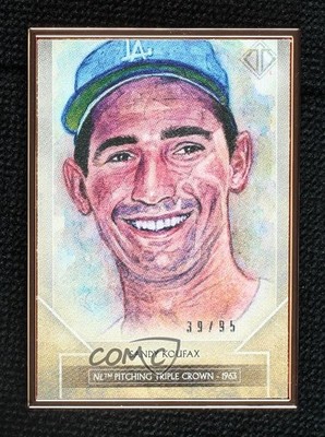 2020 Transcendent Collection Reproductions 39/95 Sandy Koufax HOF Sketch g5e