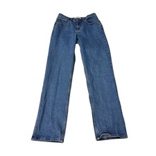 Abercrombie  Fitch Curve Love 90s Straight Mid Rise Jeans Blue Womens 27X30