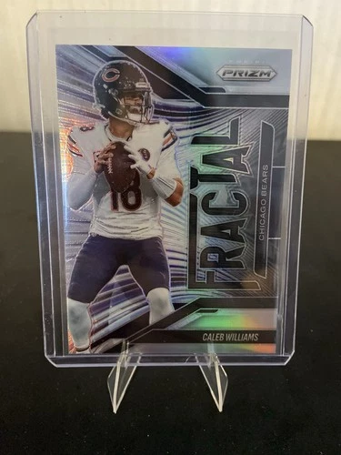 2025 Panini Prizm #4 Caleb Williams Fractal Silver