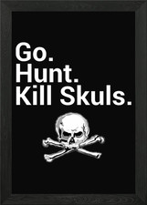 Kill Skuls Framed Wall Art Poster Canvas Print Picture