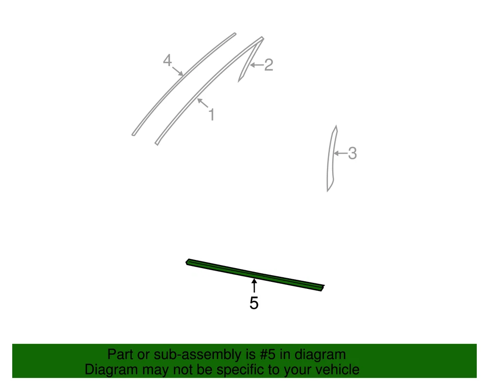 Nissan Máxima 2009-2014 Original - Cinturón Weather-Strip 80820-9N00A Foto 2 de 2