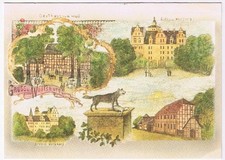 Germany Postcard Castles Gasthaus Wolf Schloss Wolfsburg