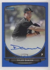 2013 Bowman Draft Chrome Prospect Blue Refractor 65/99 Tyler Danish Auto no9