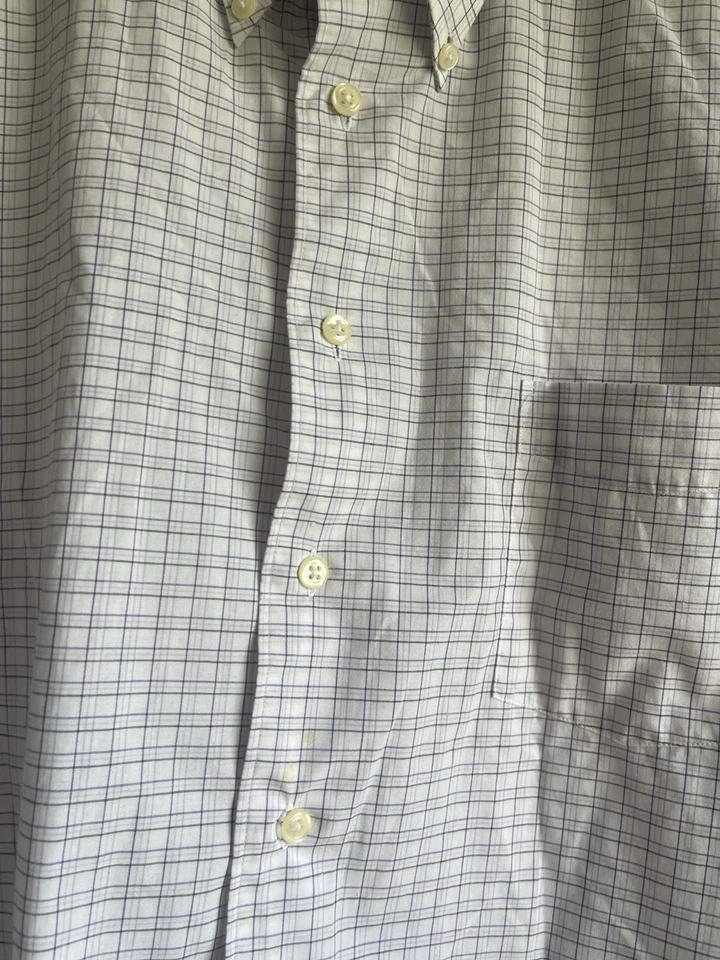 David Taylor Men's Long sleeve 17x 17.5 34/35 White cotton blend Casual Buttons - Image 3 of 4