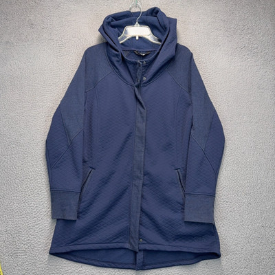 The North Face Recover Up Jacket Womens XL Blue Full Zip Hooded Quilted Coat