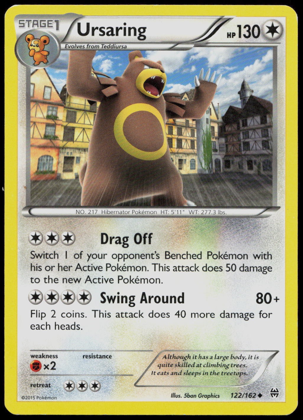Ursaring 122/162 XY - BREAKthrough Non-Holo Pokemon TCG