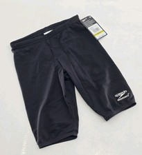 NWT Speedo Boy's Swimsuit Jammer Endurance+ - Black - Size 24 Youth