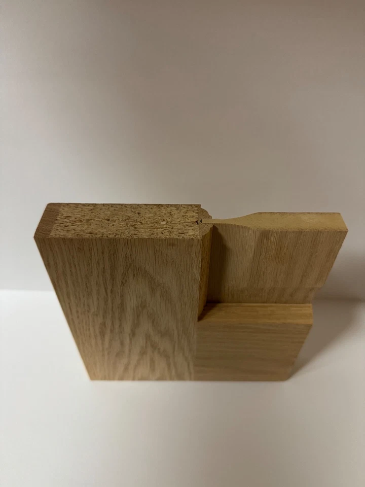 Roble Rojo 5 Paneles Igual Paneles Elevados Grado Mancha Núcleo Sólido Interior Puertas de Madera Foto 3 de 4