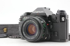    Near MINT Canon AE-1 Program 35mm SLR NEW FD 50mm F/1.8 Black From JAPAN