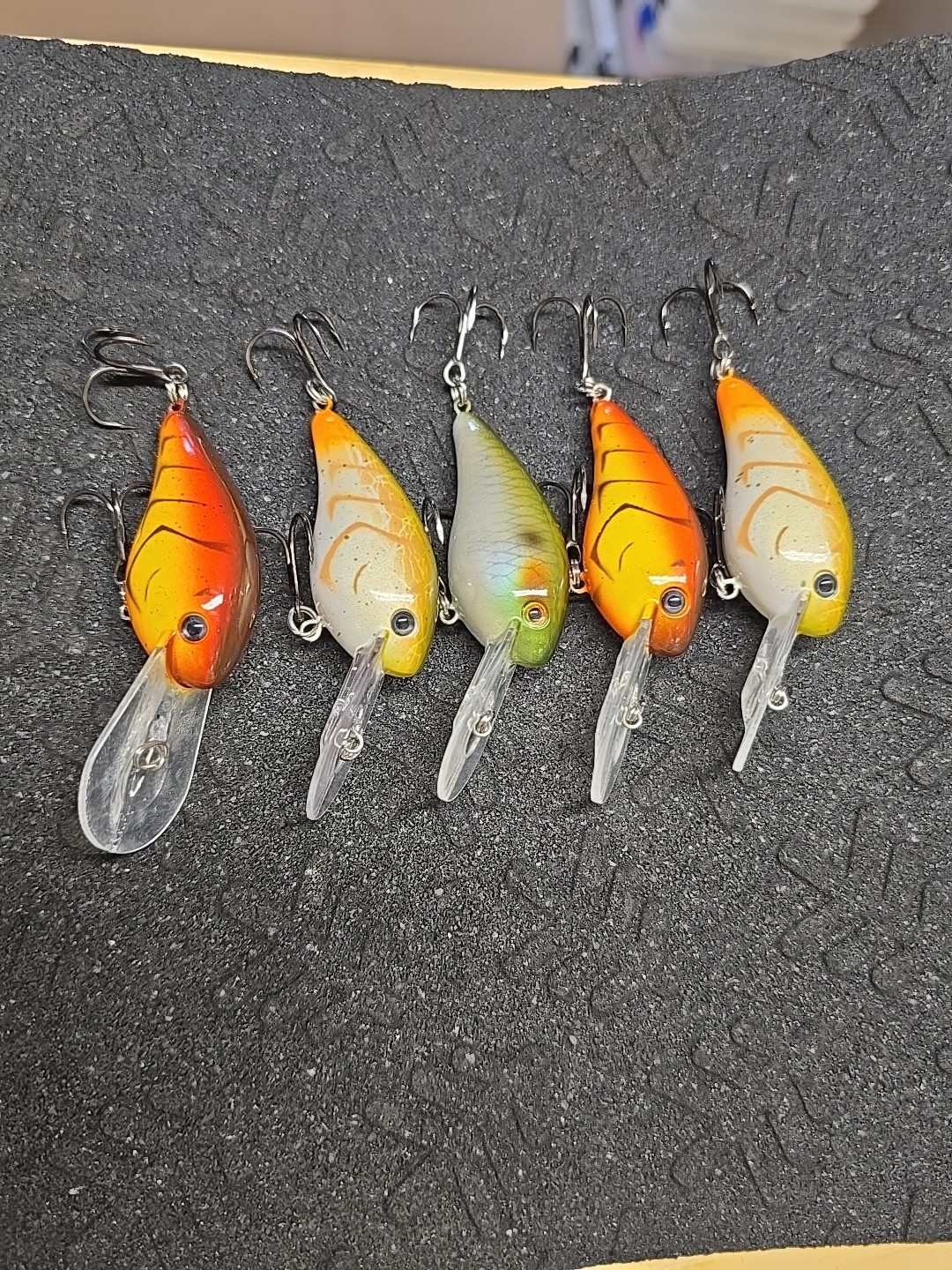 (5) Strike King Gravel Dawg 8 Rattle Crankbait Fishing Lures Lot Of 5 - Image 3