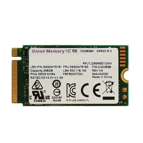 Lenovo Umis Union Memory AM620 SSD M.2 256GB Nvme Pcie 2242 5SS1B60643 - 第 3/4 張圖片