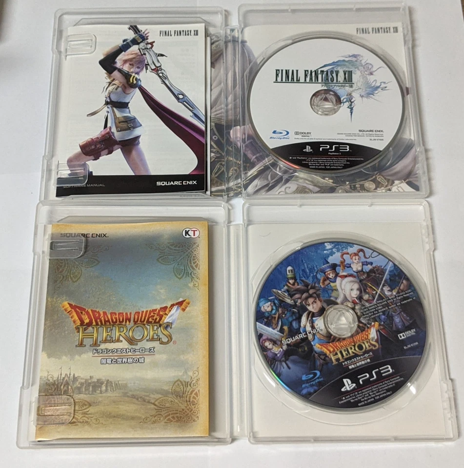 Sony PlayStation 3 Japanese Lot of 2 - Final Fantasy XIII & Dragon Quest -EBcx14 - Image 4 of 4