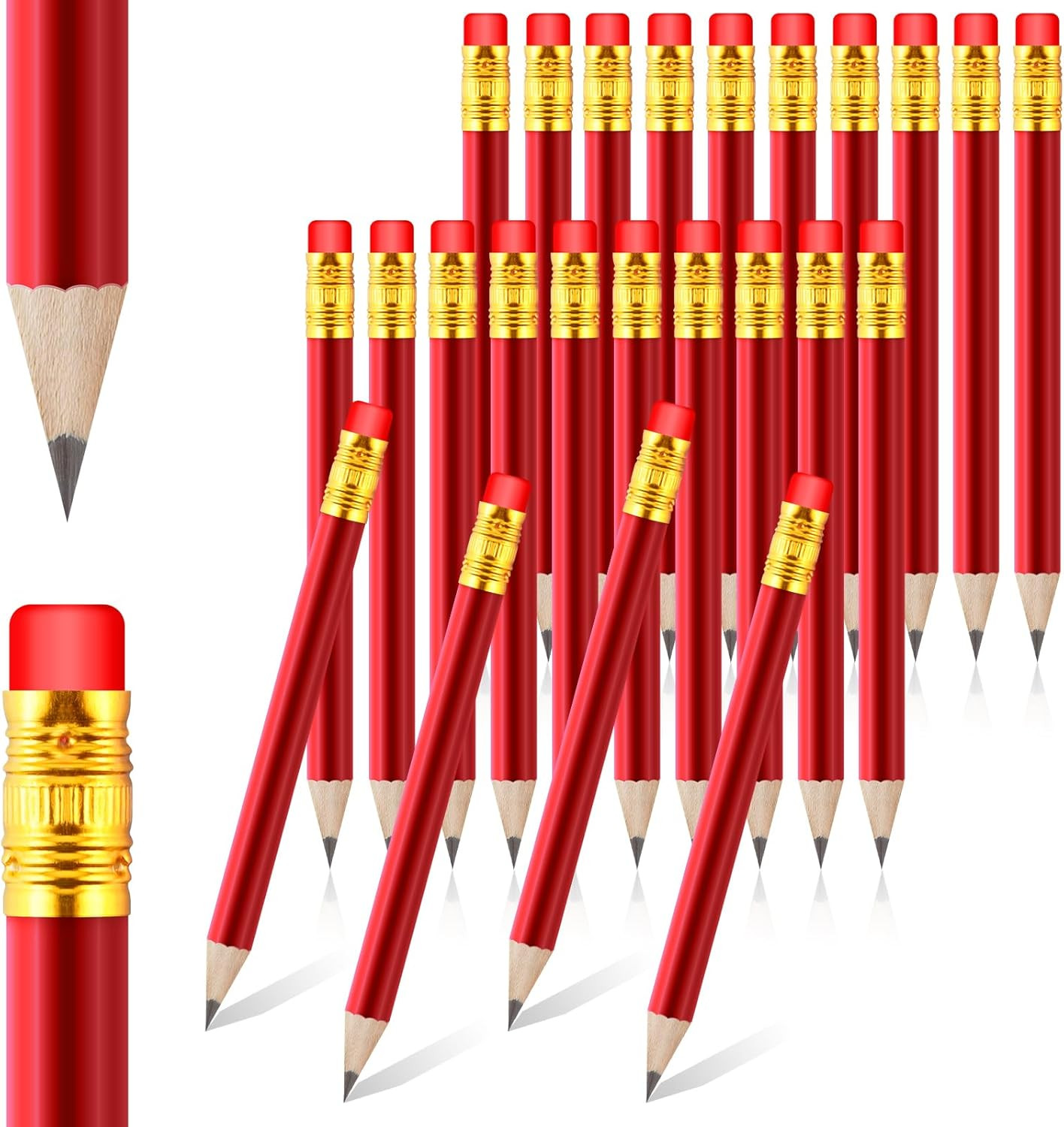 Pencils With Erasers Bulk 4 Inch Short Pre Sha