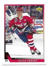 PETER BONDRA 1993-94 UPPER DECK CARD NEAR MINT+ CONDITION