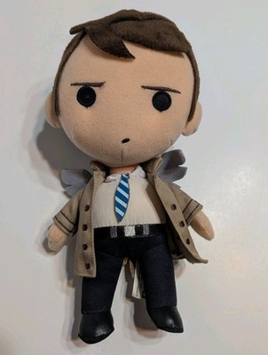 Rare Supernatural Castiel Q-Pals Plush Doll-Quantum Mechanix QMX 9''