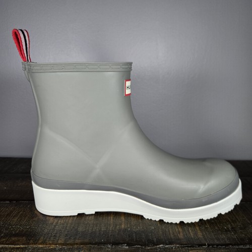 Hunter Play Boots Short Womens Size 8 Rain Boots Original Waterproof Gray - Picture 8 of 11