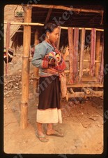 SL13 Original Slide 1980's  China ? Traditional mom w/ sister 911a