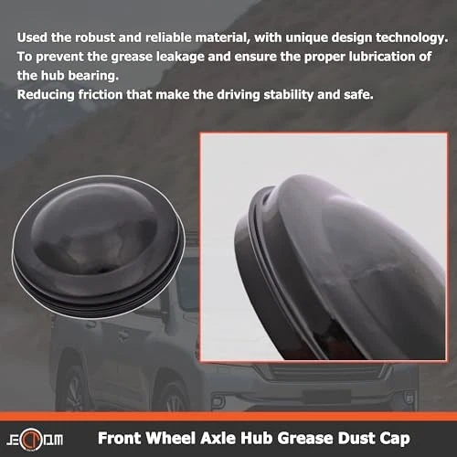 1x Front Hub Grease Cap for Toyota Land Cruiser 2008-2016, Sequoia 2008-2022 - Image 3 of 4