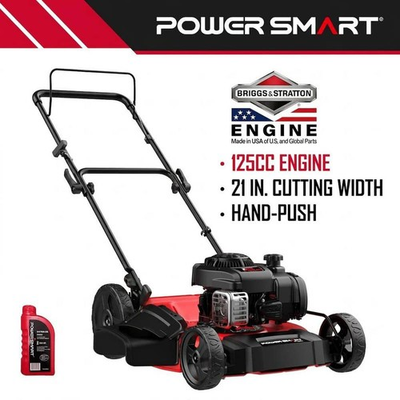 #ad #ad PowerSmart 21 in. 2 in 1 Gas Push Mower w Briggs amp; Stratton Engine Quick Start $224.95