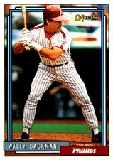 1992 O-Pee-Chee Wally Backman Philadelphia Phillies #434