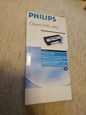 Philips VHS VCR Head Cleaner Tape With 3/4 Cleaning Solution