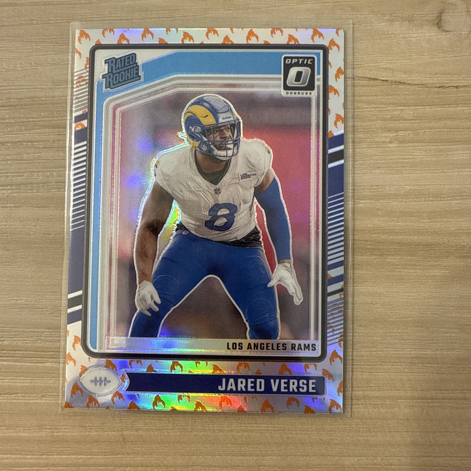2024 Panini Donruss Optic - Rated Rookie Jared Verse #242 Fire Prizm (RC)