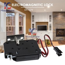DC12V Electromagnetic Electric Control Cabinet Drawer Lockers Lock Latch Steel