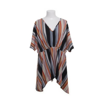 Bloomchic, Tunika, Größe: 48, Mehrfarbig/Schwarz, Polyester, Streifen #PLJ