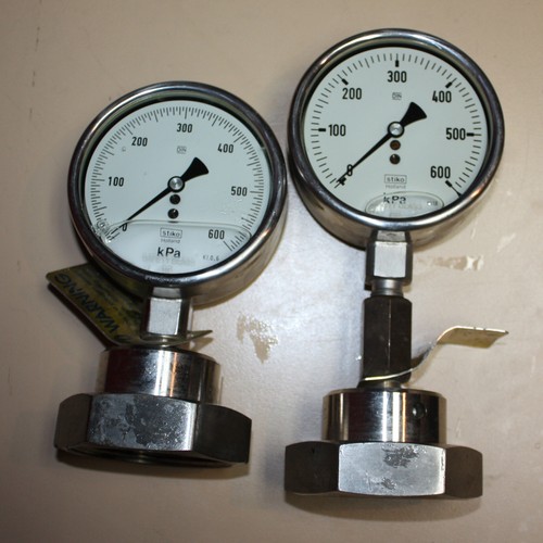 Stiko pressure gauge 600KPA stainless steel 2 inch BSM diaphragm