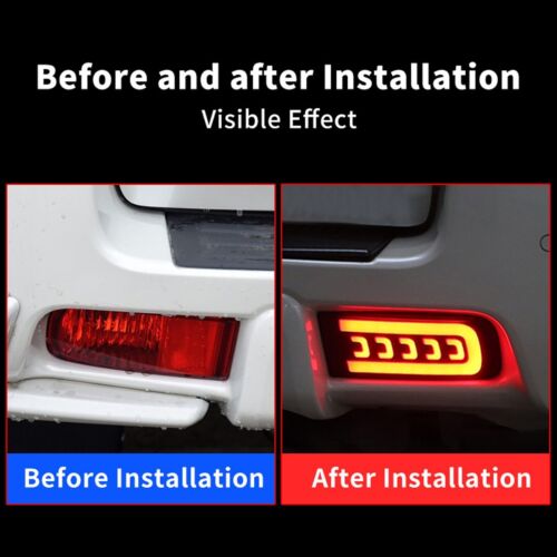 Rear Bumper Reflector Brake Fog DRL Indicator Light For Toyota Prado Land Cruise - Picture 4 of 10