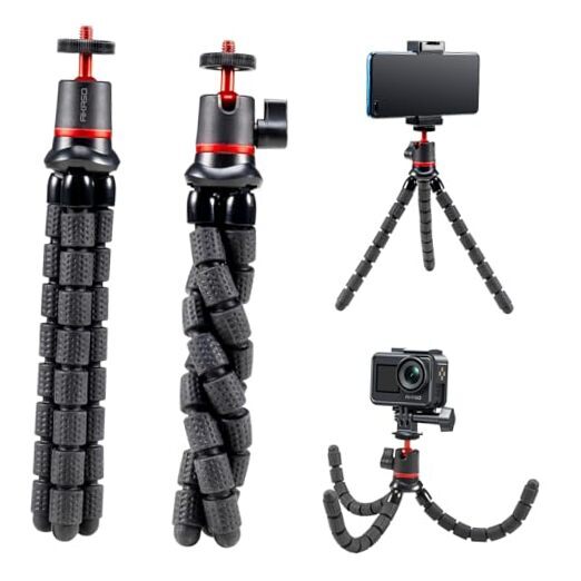 Action Camera Accessories Kit Compatible with  Flexible Selfie Stick Tripod-image