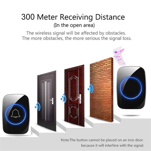 Wireless Home Waterproof Calling Bell For Door Smart Doorbell Cordless Dong Chim - 第 5/8 張圖片