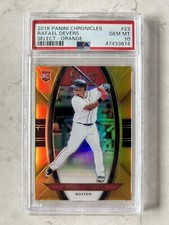 2018 Panini Chronicles Select #23 Rafael Devers PSA 10 Orange /199 RC Red Sox