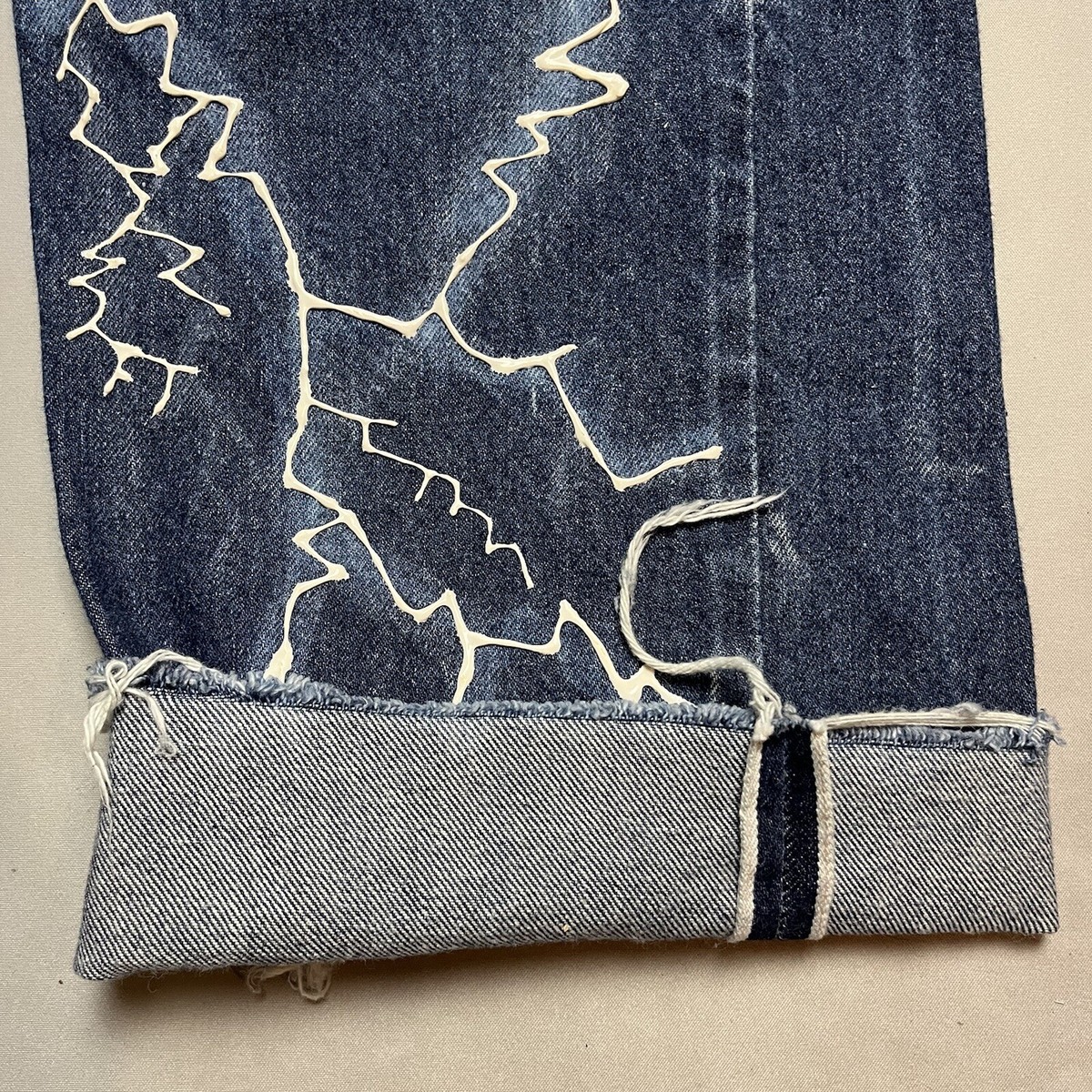Vintage 60s Levis 501 Selvedge Redline Denim Jeans 36 Customized