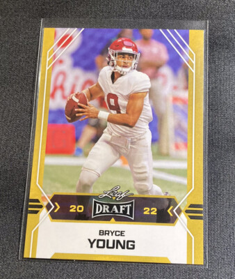   2022 Leaf Draft *Gold Parallel* BRYCE YOUNG #02   Carolina Panthers
