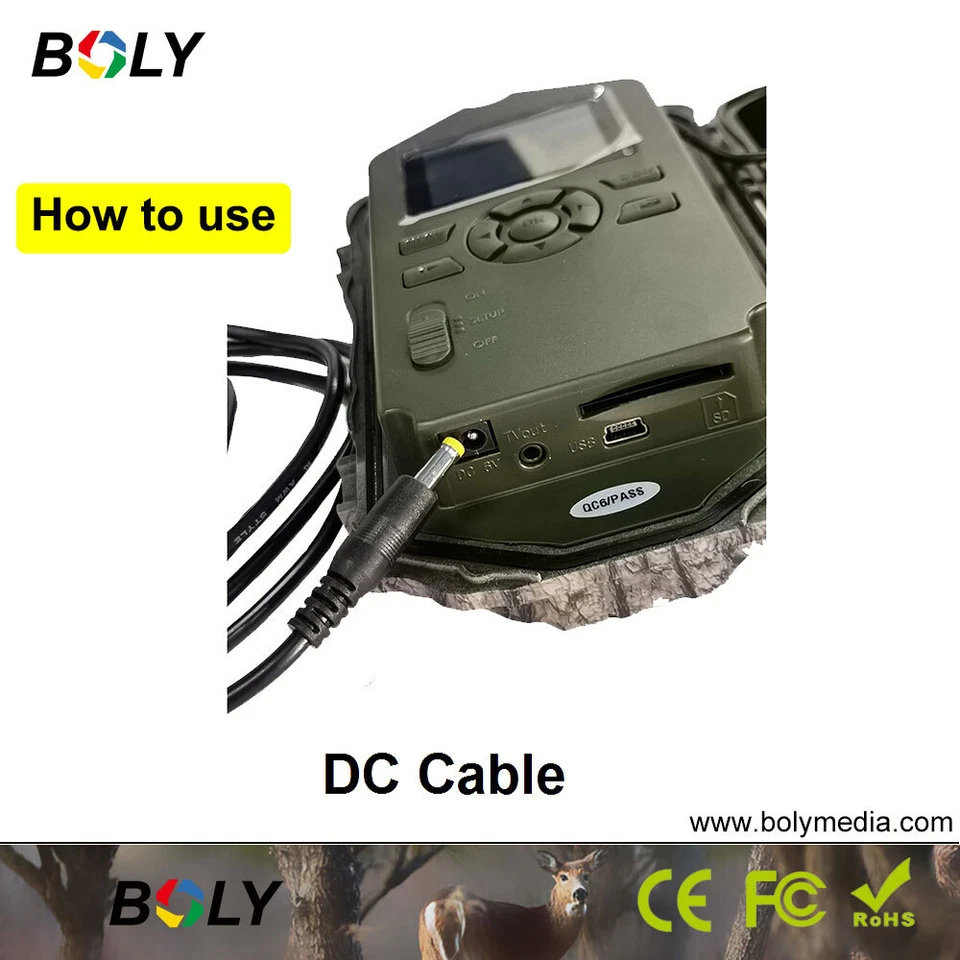 79inch/2M DC External Power Cable Battery Connect Cord for External Power Source - Image 3 of 4