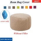 Bean Bag Cover Ottoman Footstool Round Stool Chair Cover 2021 New !