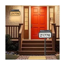 Solar Address Sign, Mailbox Numbers with 3 Mount Options, House Num... Fast Ship