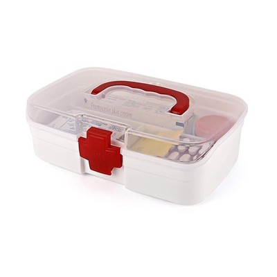 Medico Small Plastic First Aid Box For Indoor And Outdoor Medical Emergency