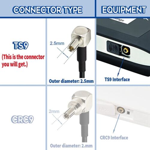 4G Antenna SMA Female to TS9 Male Adapter Cable 15cm 2PCS for External1293 - Bild 7 von 7