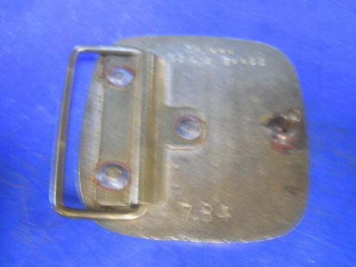Vintage Brass Belt Buckle 70s - Picture 2 of 2