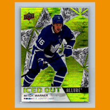 Mitch Marner #13 2021 Upper Deck Allure Iced Out Green Rainbow  /99 Hockey Card